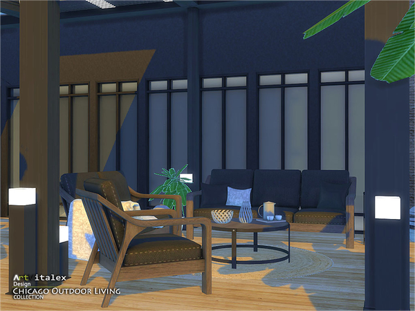 Sims 4 Chicago Outdoor Living by ArtVitalex at TSR