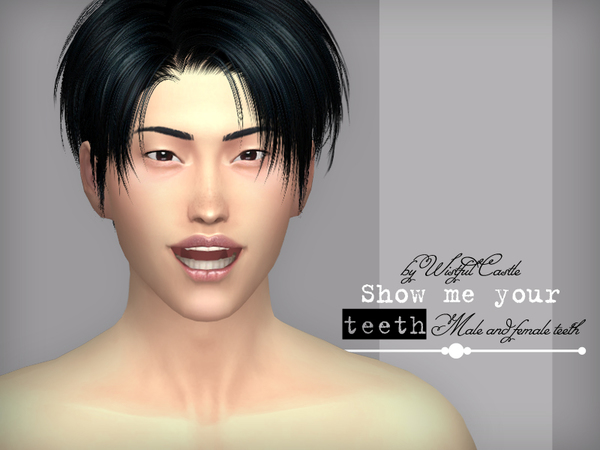 Sims 4 SMYT teeth set by WistfulCastle at TSR