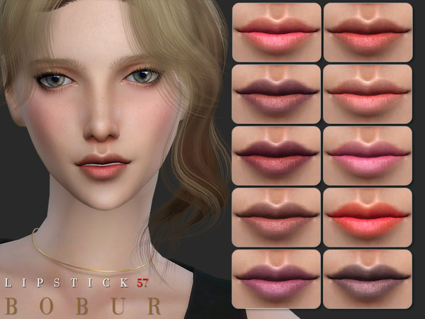 Sims 4 Lipstick 57 by Bobur3 at TSR