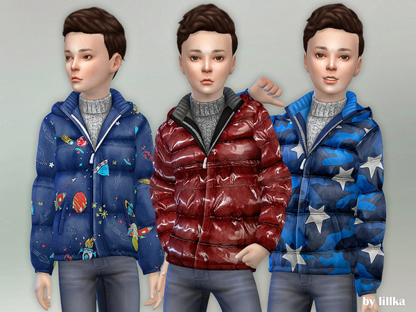 Sims 4 Winter Jacket for Children by lillka at TSR