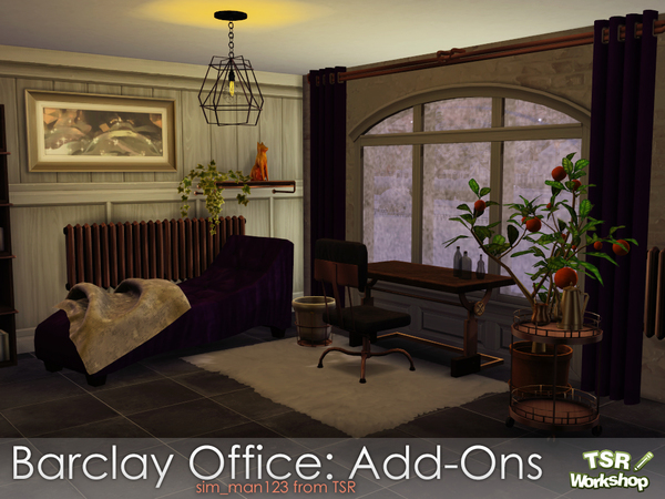 Sims 4 Barclay Office Add Ons by sim man123 at TSR