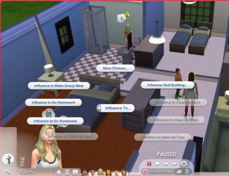 Parenting interactions updated and unlocked by Vmars at Mod The Sims