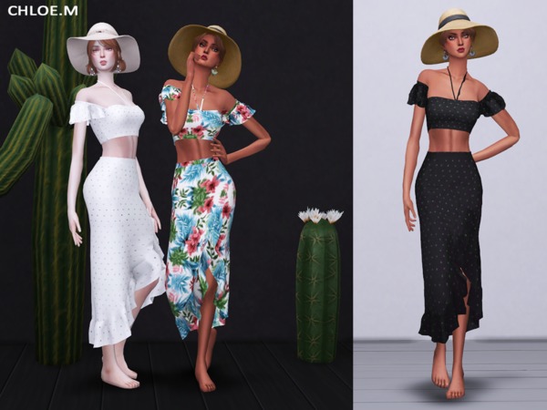 Resort Style skirt by ChloeM at TSR » Sims 4 Updates