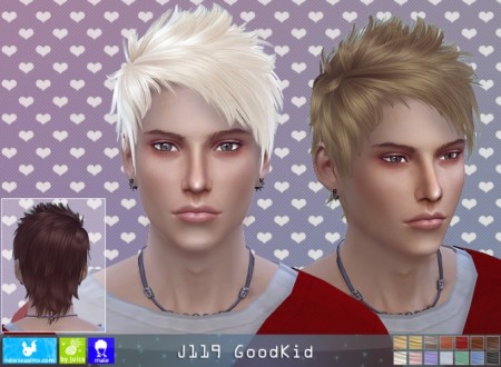 J119 Goodkid hair at Newsea Sims 4