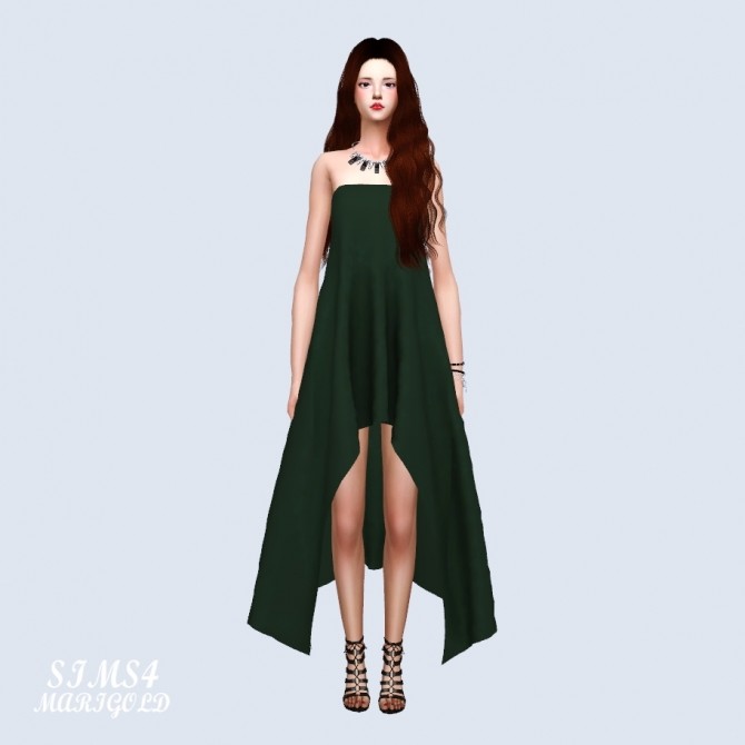 Sims 4 Unbalance Line Dress at Marigold
