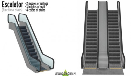 Escalator at Around the Sims 4