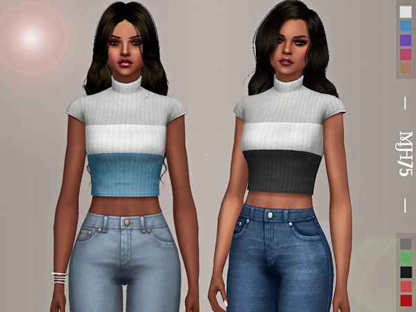 Sims 4 Celia Top by Margeh 75 at TSR