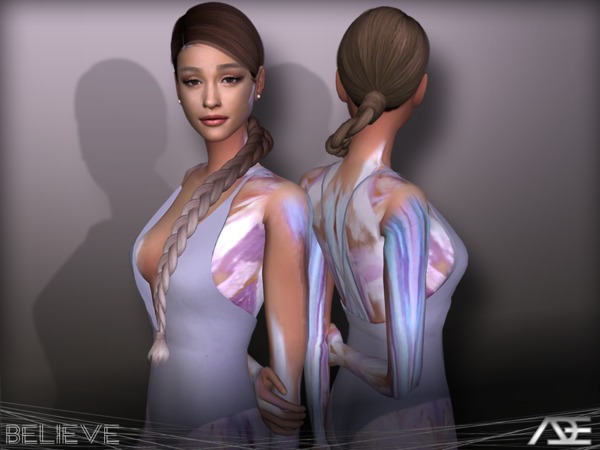 Sims 4 Believe hair by Ade Darma at TSR