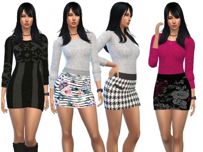 Sims 4 Short dresses at Louisa Creations4Sims