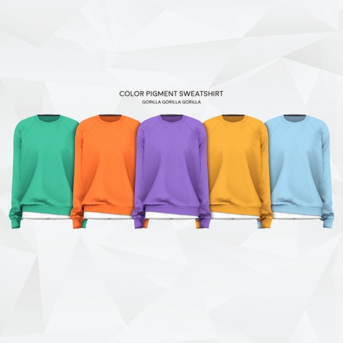 Sims 4 Color Pigment Sweatshirt at Gorilla