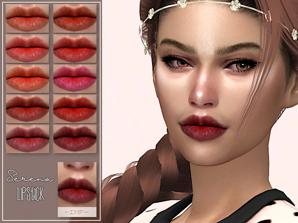 Sims 4 IMF Serena Lipstick N.107 by IzzieMcFire at TSR