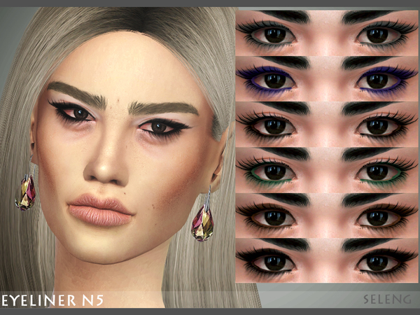 Sims 4 Eyeliner N5 by Seleng at TSR