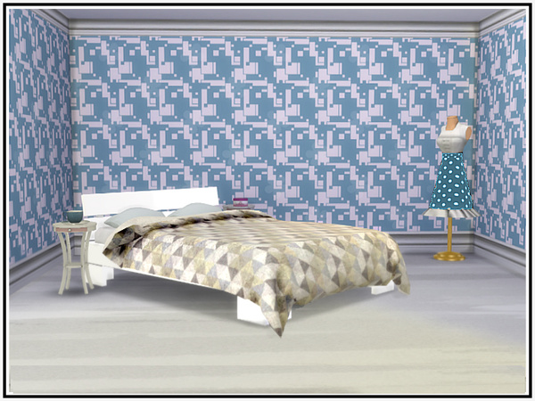 Sims 4 Dots and Dashes Walls by marcorse at TSR
