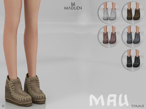 Sims 4 Madlen Mau Boots by MJ95 at TSR