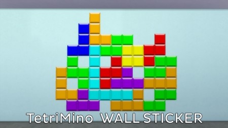 Tetris Wall Sticker by Ahinana at Mod The Sims