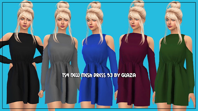 Sims 4 Dress 53 at All by Glaza