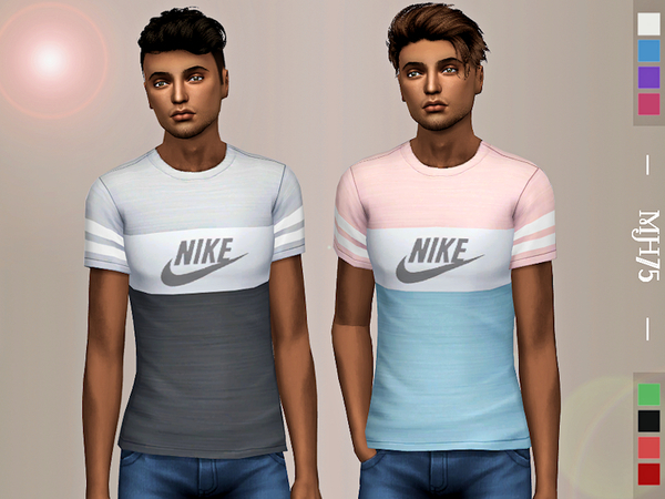 Sims 4 Casual Tee Tops by Margeh 75 at TSR