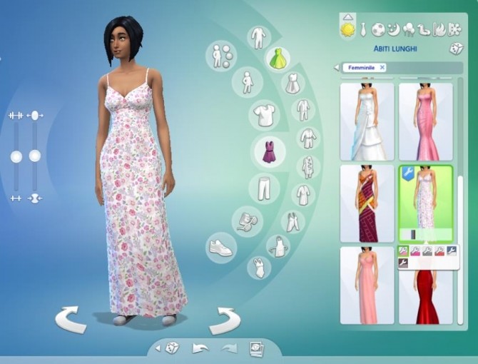 Sims 4 Everyday floral dresses 6 recolors by lurania at Mod The Sims
