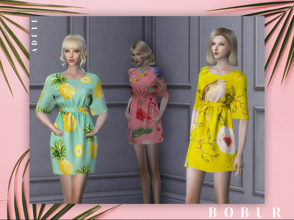 Sims 4 Adele dress by Bobur3 at TSR