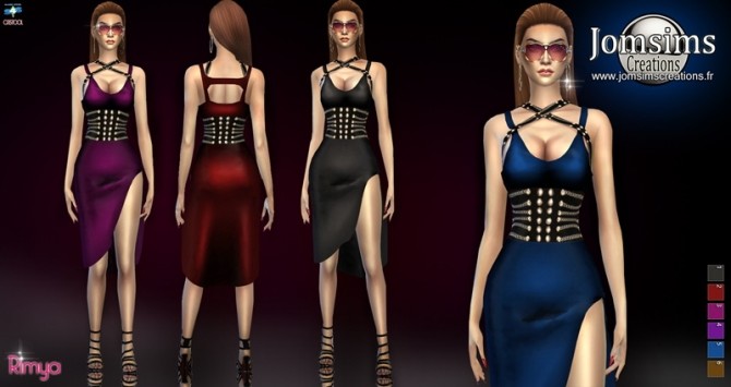 Sims 4 Rimya dress at Jomsims Creations