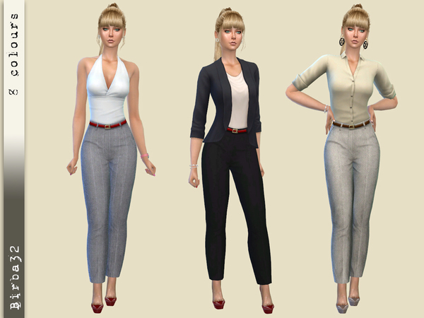 Sims 4 Luxory Trousers by Birba32 at TSR
