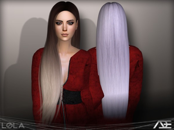 Sims 4 Lola hair by Ade Darma at TSR