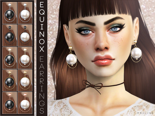 Sims 4 Equinox Earrings by Pralinesims at TSR