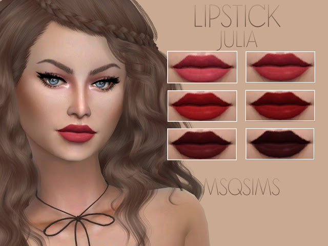 Sims 4 Lipstick Julia at MSQ Sims