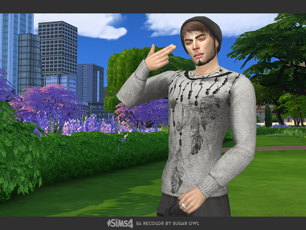 Sims 4 Simple sweaters male by sugar owl at TSR