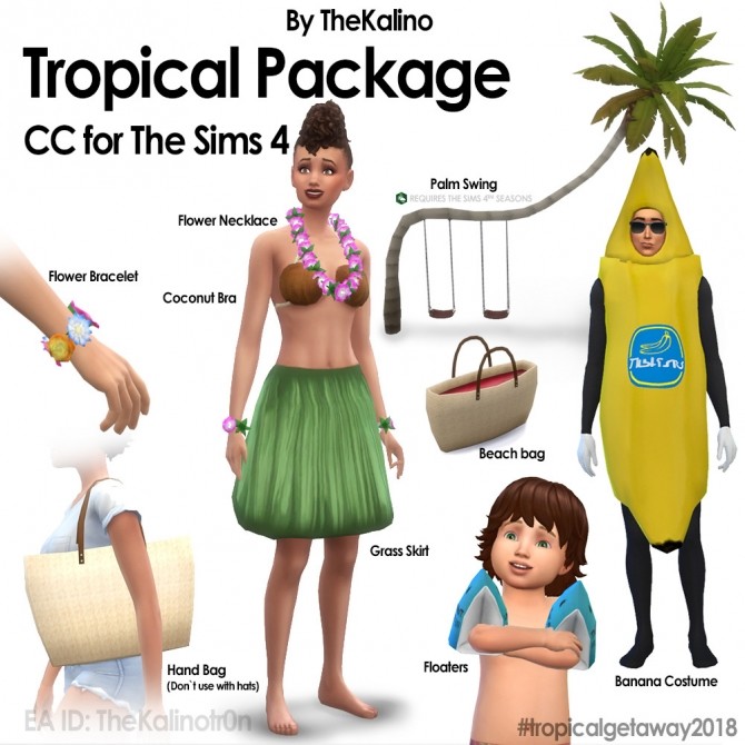 Sims 4 Tropical Package at Kalino