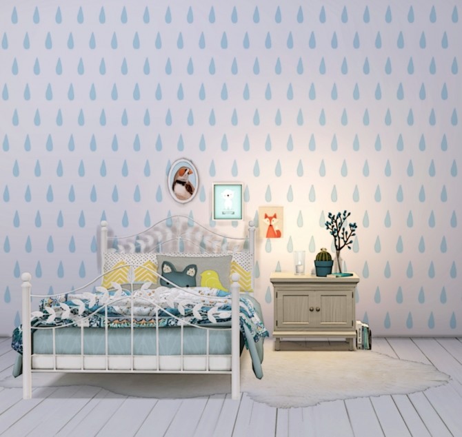 Sims 4 Wallpapers with patterns by Julia Dreams at Miss Ruby Bird