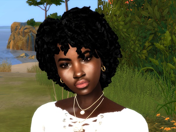 Sims 4 Loosey Curlz hair by drteekaycee at TSR