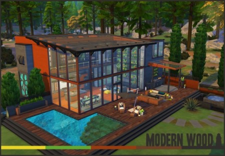 Modern Wood house by Waterwoman at Akisima