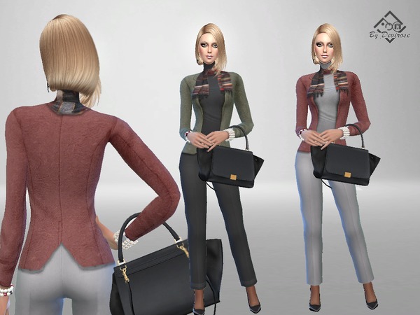 Sims 4 Autumn Outfit 3 by Devirose at TSR