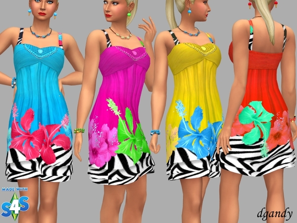 Sims 4 Summer Time Dress 1 by dgandy at TSR