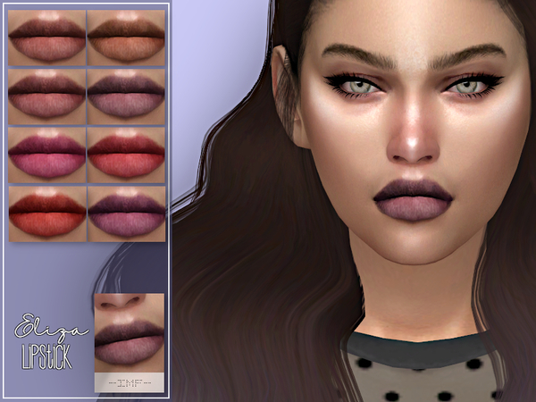 Sims 4 IMF Eliza Lipstick N.108 by IzzieMcFire at TSR