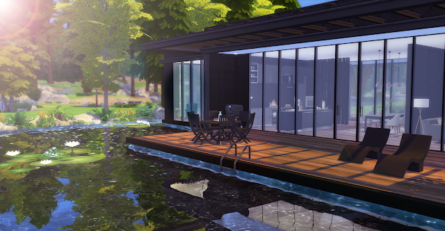 Sims 4 Black Lake Home at Lily Sims