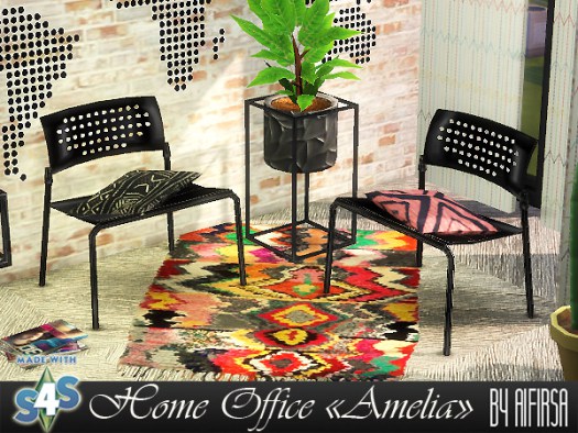 Sims 4 Amelia Home Office at Aifirsa