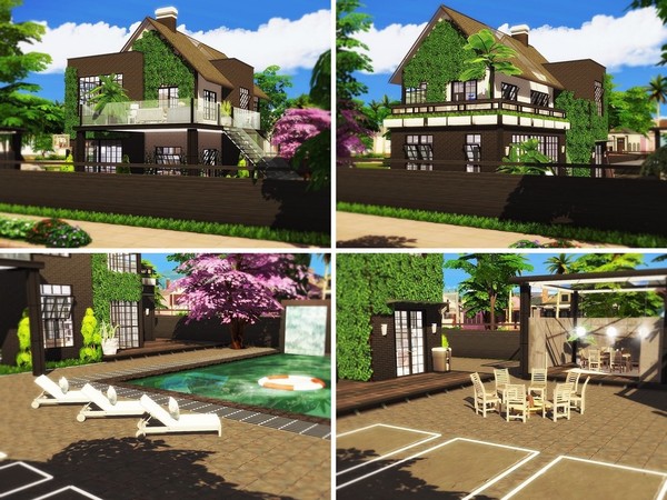 Sims 4 Mulberry Lane house by MychQQQ at TSR