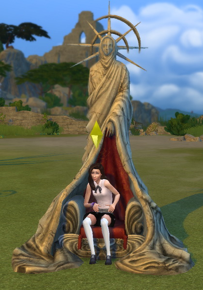 Sims 4 Ricks Throne by BigUglyHag at SimsWorkshop