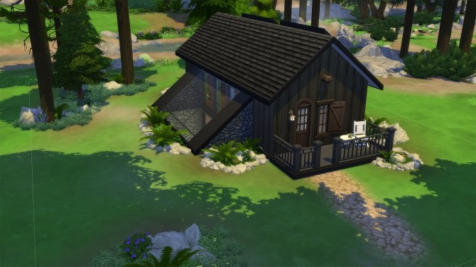 Sims 4 Modern ish Seasonal Cabin noCC by arcadialight at Mod The Sims