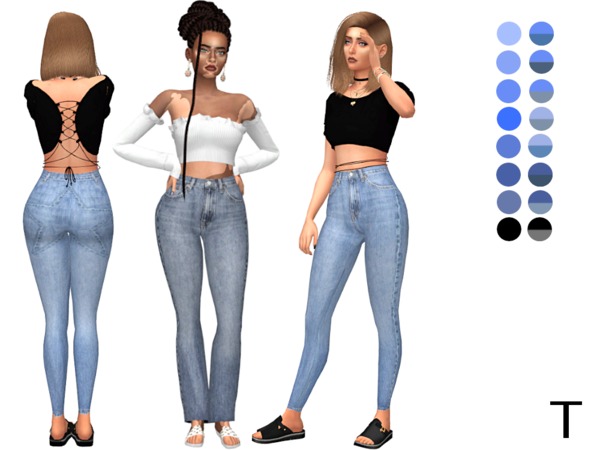 Sims 4 VENUS JEANS by tigerlillyyyy at TSR