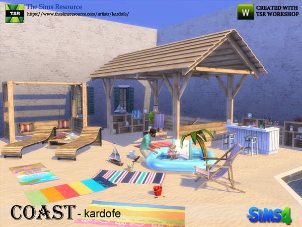 Sims 4 Coast set by kardofe at TSR