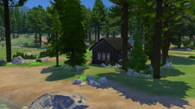 Sims 4 Modern ish Seasonal Cabin noCC by arcadialight at Mod The Sims