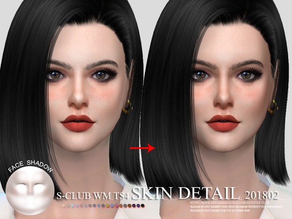 Sims 4 Skin Detail face201802 by S Club WM at TSR