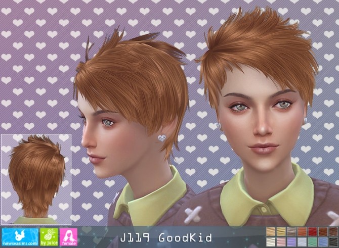 Sims 4 J119 Goodkid hair F (P) at Newsea Sims 4