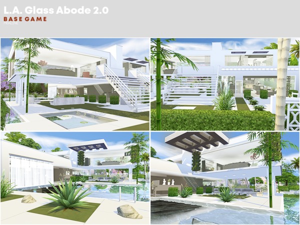 Sims 4 L.A. Glass Abode 2.0 by Pralinesims at TSR