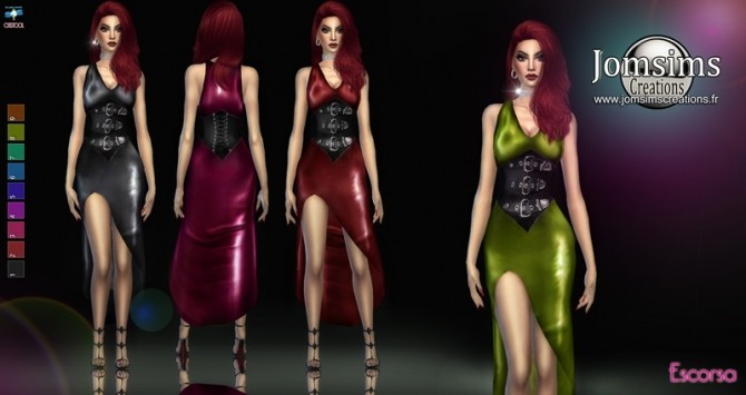 Sims 4 Escorsa dress at Jomsims Creations
