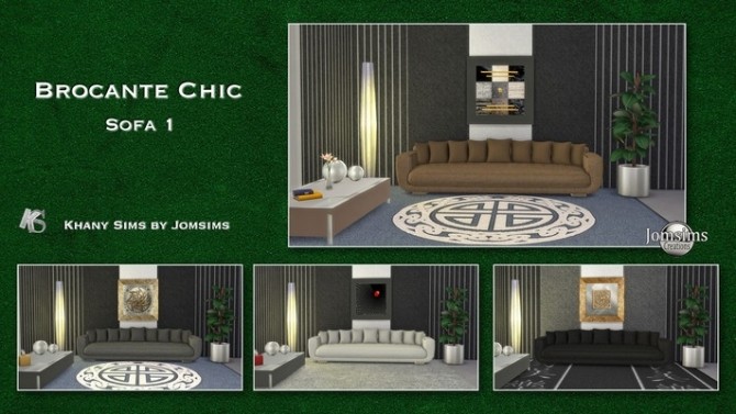 Sims 4 Sofa by Jomsims at Khany Sims