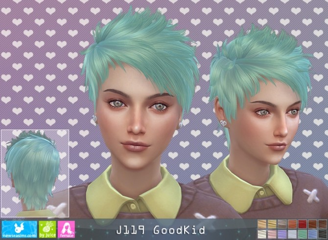 Sims 4 J119 Goodkid hair F (P) at Newsea Sims 4